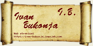 Ivan Bukonja vizit kartica